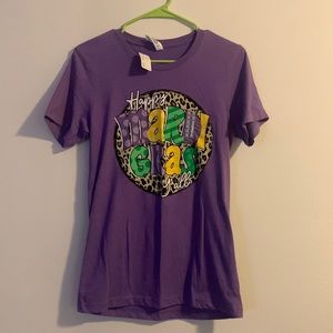 Brand New Super Soft Bella Canvas Mardi Gras Shirt Sz S